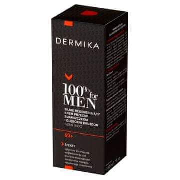 Dermika DERMIKA 100% za moške Močno regeneracijska krema proti gubam in globokim brazdam 60+ dan/noč 50 ml