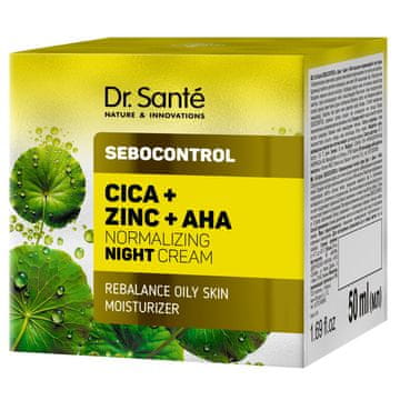 shumee DR.SANTE Sebocontrol normalizirajoča nočna krema Cica + cink + AHA 50 ml