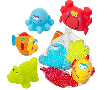 shumee Mehke igrače za kopel za kopalne živali, 4 kosi.