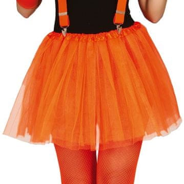 Fiestas Guirca Žensko neonsko oranžno tutu krilo iz tila