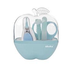 AKUKU AKUKU Apple Case Baby Nail Care Set Blue A0043