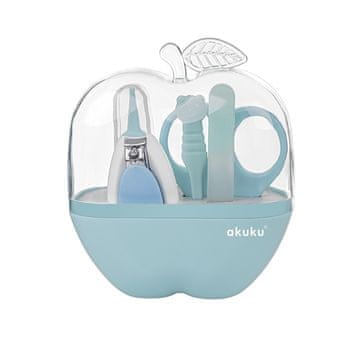 shumee AKUKU Apple Case Baby Nail Care Set Blue A0043