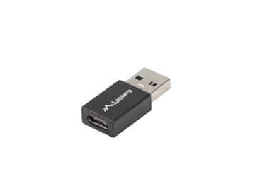 shumee Adapter Lanberg USB tipa C(F) - USB-A(M) 3.1, črne barve
