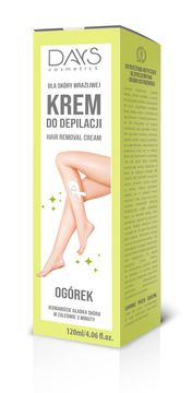 shumee DAYS COSMETICS Depilacijska krema za odstranjevanje dlak s kumaro 120 ml