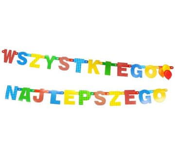 shumee Girlanda za rojstni dan 230 cm 1 kos.