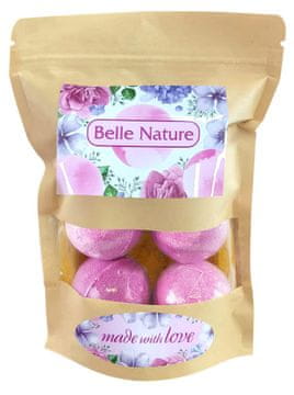 shumee BELLE NATURE Šumeče kopalne bombe - gozdne jagode 1 paket - (6x50g)