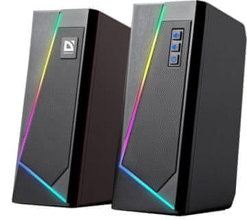 shumee Defender SOLAR 3 2.0 10W Bluetooth USB zvočnik z RGB osvetlitvijo ozadja