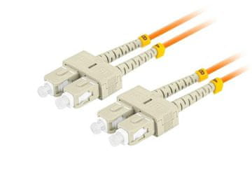 Lanberg CABO DE FIBRA ÓPTICA LANBERG MM SC UPC SC UPC PARA REDE DUPLEX 2M OM2 LSZH