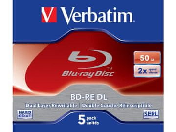 shumee BD-RE DL Verbatim diski 2x 50 GB (Jewel Case 5) Blu-ray