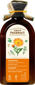shumee GREEN PHARMACY Šampon z ognjičevim in rožmarinovim oljem za mastne lase 350 ml