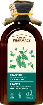shumee Šampon GREEN PHARMACY z oljem koprive in repinca za normalne lase 350 ml