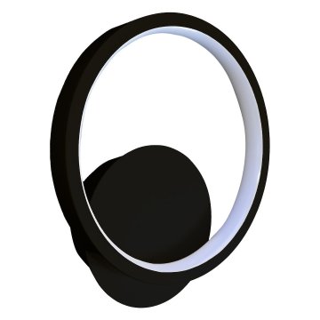 shumee Moderna črna navpična stenska svetilka Ø20cm nevtralna barva LED 7W HOOP Milagro