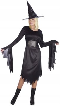 shumee Kostum Temna čarovnica Čarovnica Čarovnica Noč čarovnic Karneval XL