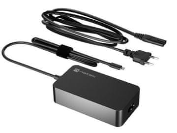 Natec Univerzalni napajalnik Natec Grayling USB-C 45W za prenosnike, tablice in telefone