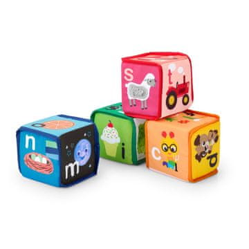 Baby Einstein Toy Tekstilna abeceda Alpha Stacks 4 kosi, 3m+