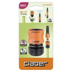 Claber SPOJKA HITRA AQUASTOP 1/2″ CLABER ART. 8603