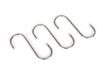 Mesarski kavelj AKCENT 11x8,5cm, premer 5mm iz nerjavečega jekla (3 kosi)