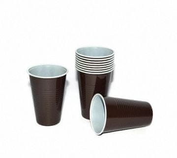shumee Termo skodelice za enkratno uporabo 200 ml rjave barve 100 kosov.