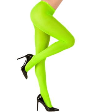 shumee Neonsko zelene disko hlačne nogavice iz 80-ih, 40 denier, unisex