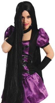 shumee Dolga ravna črna lasulja čarovnice 100 cm