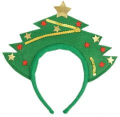 shumee Božični naglavni trak zelen BOŽIČNO DREVO