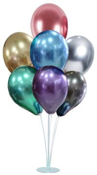shumee Stojalo za balone 7 kosov + kromirani baloni