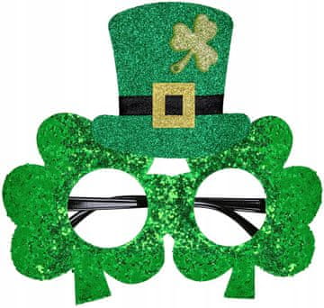 shumee Zelena očala Prazniki Dan svetega Patrika Deteljica Klobuk Škrat