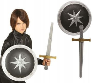 shumee Vesoljski bojevnik, vitez, komplet MEČ IN ŠČIT, gladiator, orožna krogla