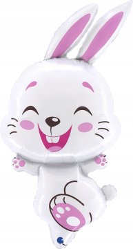 shumee BUNNY folijski balon velikonočni zajček rojstnodnevna dekoracija 43x77cm