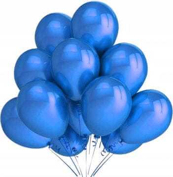 shumee Kovinski baloni 30 cm, 25 kosov, modri