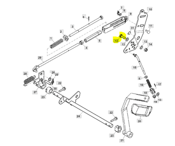 shumee Vijak z glavo John Deere M10X25 (19M7402)