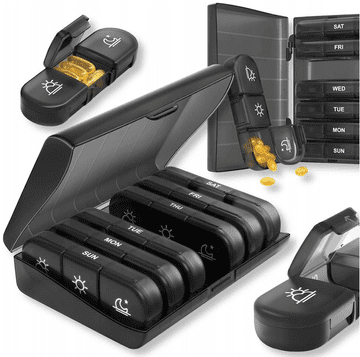 shumee ORGANIZATOR POSODA ZA ZDRAVILA ŠKATLA S TABLETAMI 7 DNI 3-KRAT NA DAN