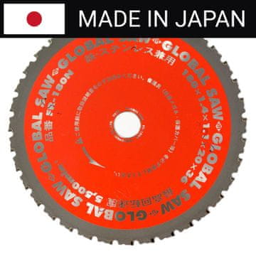 shumee Krožna žaga za rezanje jekla GLOBAL SAW 180 x 1,4/1,1 x 20 mm / 36z CERMET JAPAN