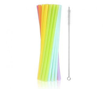 shumee slamice za večkratno uporabo, različne barve 9x240mm 17 kosov + čopič RW-17KS