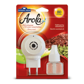 shumee Električni osvežilec zraka AROLA Caramon in Sandalwood v pretisnem omotu
