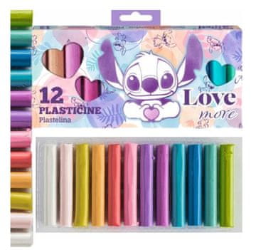 shumee šolski pastelni plastelin 12 barv LILO IN STITCH 1989 5374