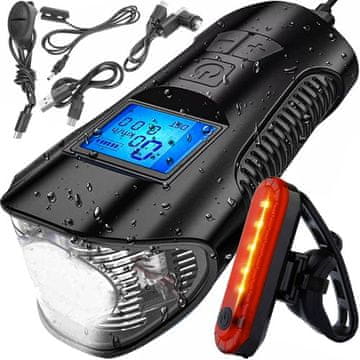 shumee LED kolesarska luč s števcem 23680