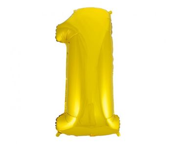 shumee B&C folija balon "Številka 1" zlat 92 cm | FG-C85Z1