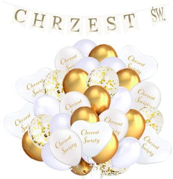 shumee Komplet za sveti krst BALONI + TRANSPARENT