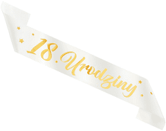 shumee 18. ROJSTNI DAN Lent osemnajst belo zlato 160 cm