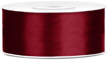 shumee Bordo saten trak 25 mm/25 m