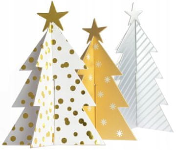 shumee Kreativni komplet svetlečih božičnih drevesc, 3 kosi.