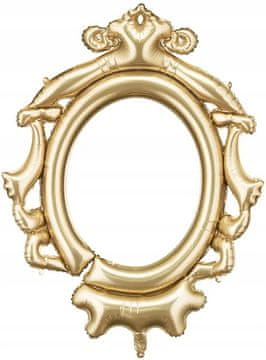 shumee Folija balon ZLAT OKVIR Foto okvir za rojstni dan foto stojnica poroka 78x95cm