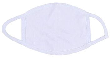 shumee Bombažni naglavni trak za masko, bela