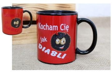 shumee Ljubim te kot hudič Čarobna keramična skodelica 9,5 x 8 cm 380 ml CKZ-102