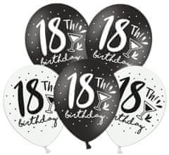shumee 30 cm baloni za 18. rojstni dan, mešanica 5 kosov.