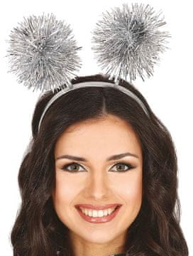 shumee Srebrni naglavni trak s cofki 1 kos.