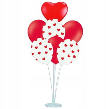 shumee Stojalo za balone in 7 balonov za Valentinovo