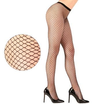 shumee Črne disko retro mrežaste hlačne nogavice iz 80-ih, velikosti XL