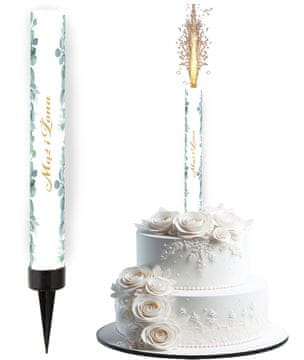 shumee Torta Fontana POROKA Mož Žena LISTI 1 kos.